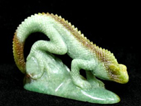 published sculpted jade lizard