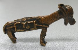 bronze donkey - senufo tribe