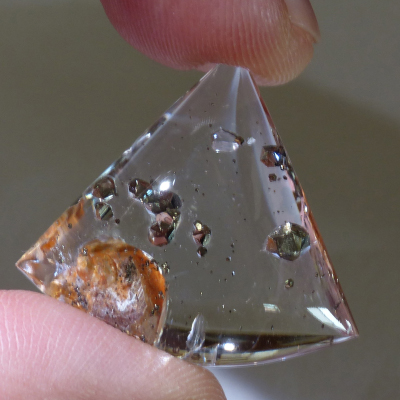 quartz with pyrite inclusions