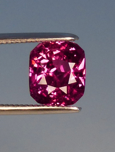 reddish pink sapphire