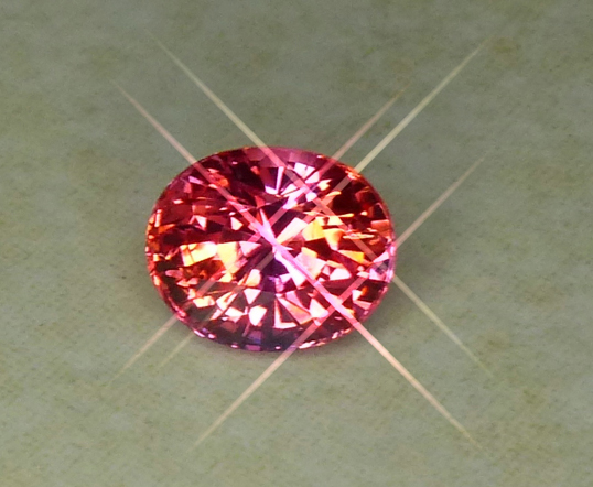 wonderful orangy pink gia certed pad sapphire
