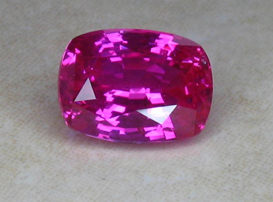 deep bright pink sapphire