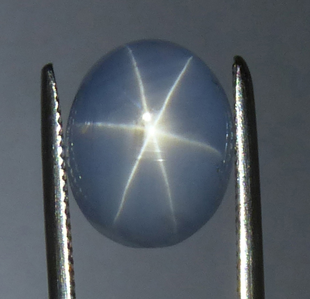 blue-grey star sapphire
