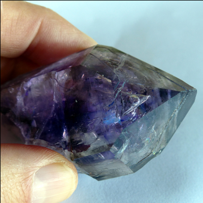 amethyst crystal with enhydro