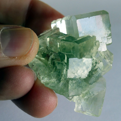 chinese light green fluorite cluster