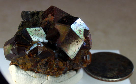 rainbow andradite garnet crystal specimen