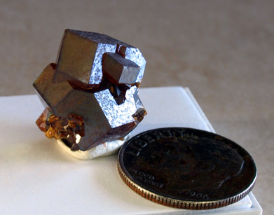 rainbow andradite garnet crystal specimen