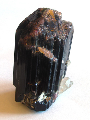 tourmaline crystal and quartz specimen
