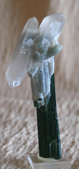 tourmaline and quartz cluster
