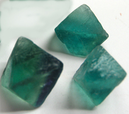 teal fluorite crystals