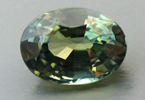 greenish sapphire