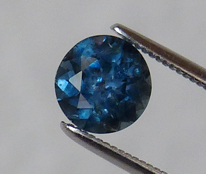 round blue Montana Sapphire