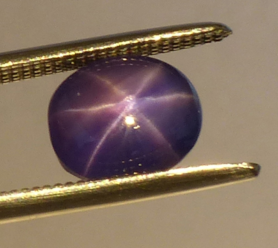 purple-blue star sapphire