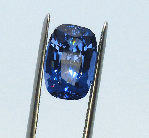 large purple blue spinel