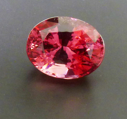 pad colored spinel; orangy pink spinel