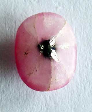 pink tourmaline 'eye' from burma