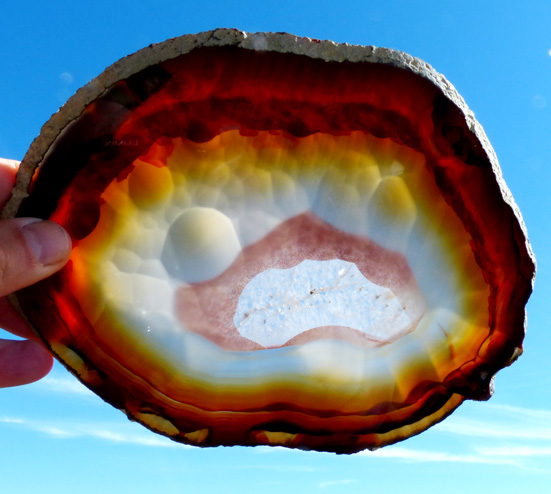 Natural Agate Slice (Tabajaran Mine)