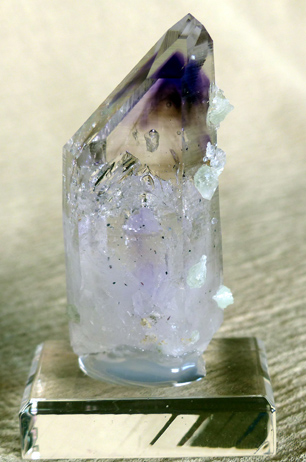 amethyst crystal with enhydro